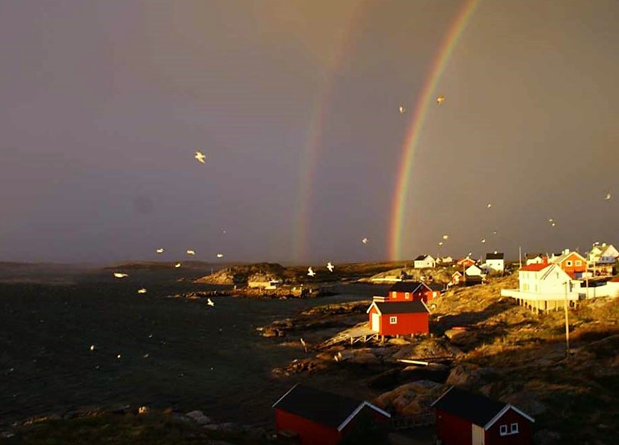 Bogøya i forkant av en høststorm